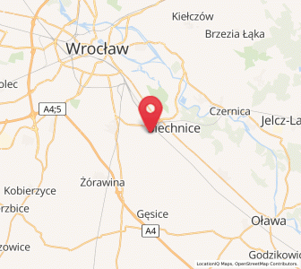 Map of Kattern, Lower Silesia
