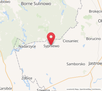 Map of Sypniewo, Greater Poland