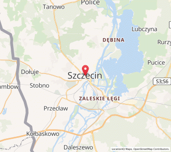 Map of Stettin, West Pomerania