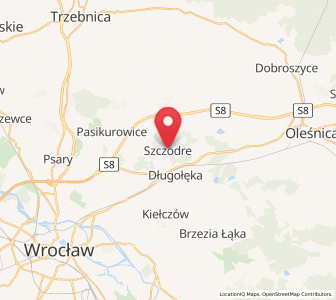 Map of Szczodre, Lower Silesia