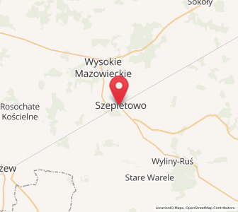 Map of Szepietowo, Podlasie