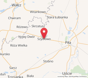 Map of Szydłowo, Greater Poland