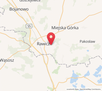 Map of Szymanowo, Greater Poland