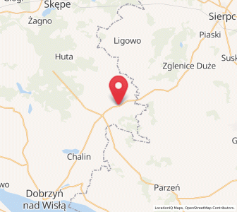 Map of Tłuchowo, Kujawsko-Pomorskie