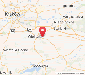 Map of Tomaszkowice, Lesser Poland