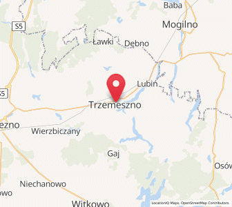 Map of Tremessen, Greater Poland
