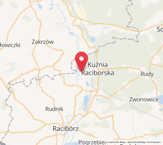 Map of Turze, Silesia