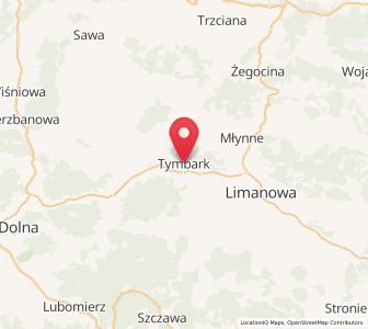 Map of Tymbark, Lesser Poland