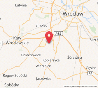 Map of Tyniec Mały, Lower Silesia
