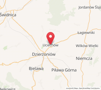 Map of Uciechów, Lower Silesia