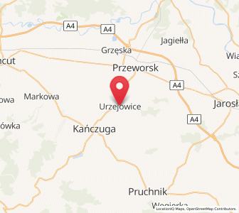 Map of Urzejowice, Subcarpathia