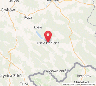 Map of Uście Gorlickie, Lesser Poland