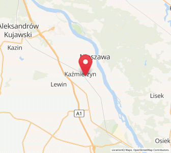 Map of Waganiec, Kujawsko-Pomorskie