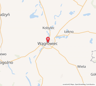 Map of Wongrowitz, Greater Poland