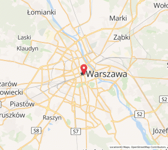 Map of Warschau, Mazovia