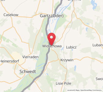 Map of Widuchowa, West Pomerania