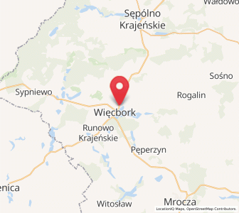 Map of Vandsburg, Kujawsko-Pomorskie