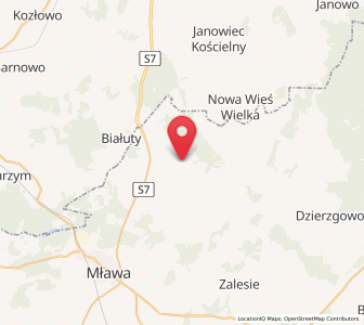Map of Wieczfnia Kościelna, Mazovia