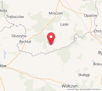 Map of Wielki Buczek, Greater Poland