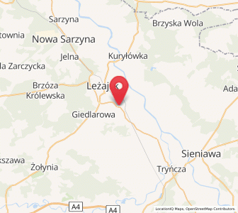 Map of Wierzawice, Subcarpathia