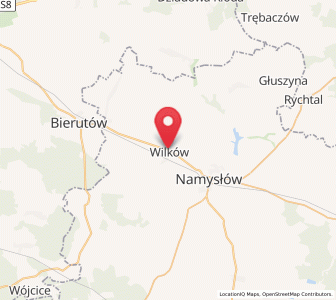 Map of Wilków, Opole Voivodeship