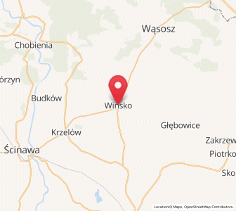Map of Wińsko, Lower Silesia