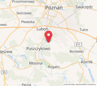 Map of Wiórek, Greater Poland