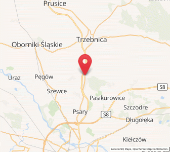 Map of Wisznia Mała, Lower Silesia