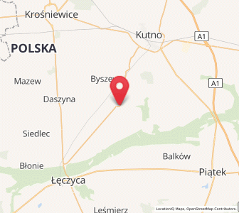 Map of Witonia, Łódź Voivodeship