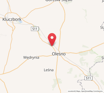 Map of Wojciechów, Opole Voivodeship