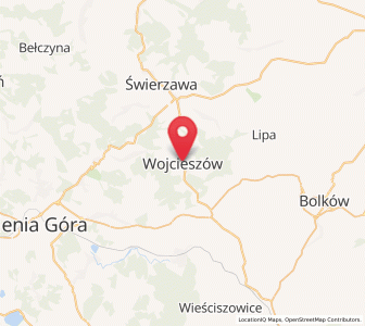 Map of Wojcieszów, Lower Silesia