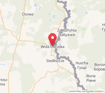Map of Wola Uhruska, Lublin