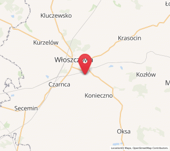 Map of Wola Wiśniowa, Świętokrzyskie