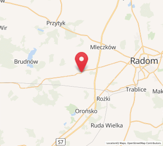 Map of Wolanów, Mazovia