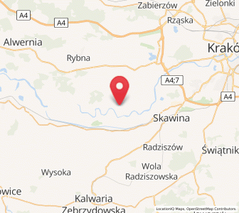 Map of Wołowice, Lesser Poland