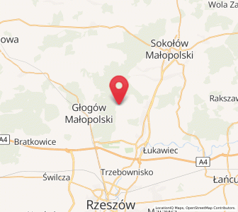 Map of Wysoka Głogowska, Subcarpathia