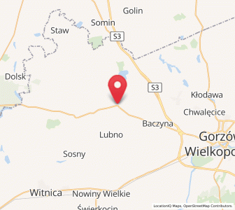 Map of Wysoka, Lubusz