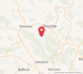 Map of Wysoka Strzyżowska, Subcarpathia