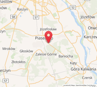 Map of Żabieniec, Mazovia