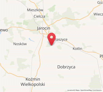 Map of Zakrzew, Greater Poland