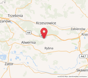 Map of Zalas, Lesser Poland