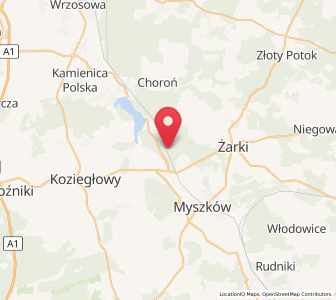 Map of Żarki-Letnisko, Silesia