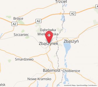 Map of Neu Bentschen, Lubusz