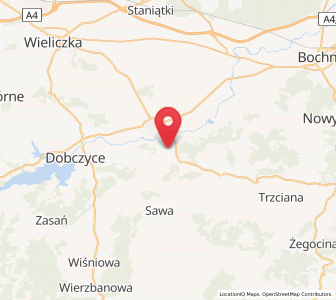 Map of Zręczyce, Lesser Poland