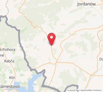 Map of Zubrzyca Dolna, Lesser Poland