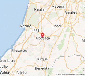 Map of Alcobaça, Leiria