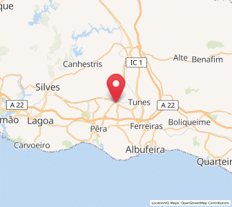 Map of Algoz, Faro
