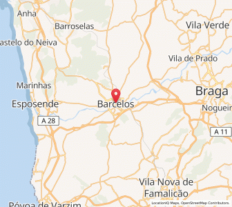 Map of Barcelos, Braga