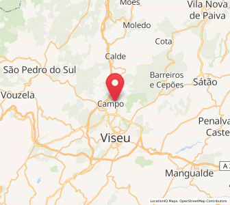 Map of Campo, Viseu