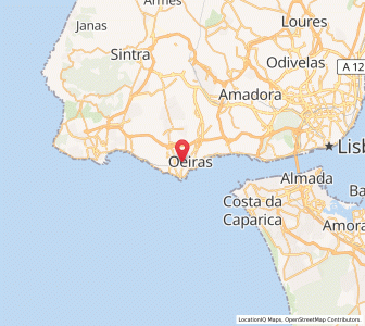Map of Carcavelos, Lisbon